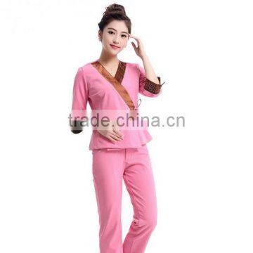 Latest Worker Design Spa/beauty Working Uniform Unique Design Uniform Wholesale photo-2