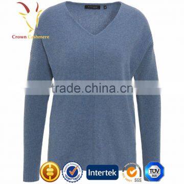 100% Pure Cashmere Wool Womens New Design Girls Sweater 2016