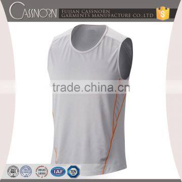 Man Sleeveless O-neck Polyester T-shirt for Sports photo-3