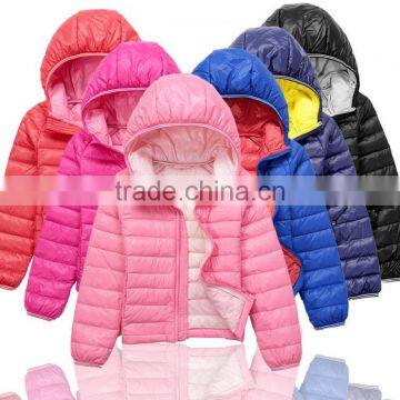 custom made oem kids feather down coat,children down garment