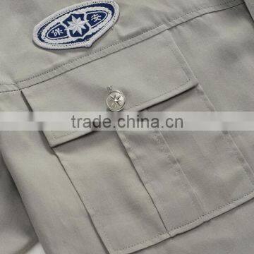 2016 Design Security Guard Uniform Shirt,OEM 100% Cotton Unisex Guards Uniforms photo-4