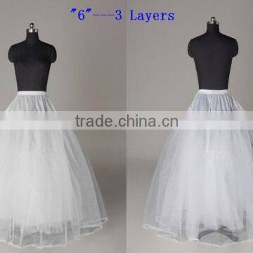 New Wedding Petticoat Bridal Hoop Hoopless Crinoline Fancy Skirt Prom Underskirt