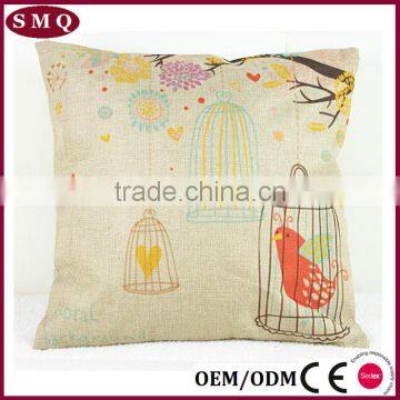 Printed Plane Design Digtal Natural Linen Car Seat Cushion Cover photo-5