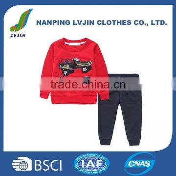 Boys Clothing Sets 2 Pieces Cotton Long Sleeve T-shirt & Pants(2T-7T)