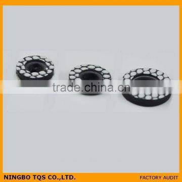 Black and White Spotty All Types of Cloth Buttons photo-2