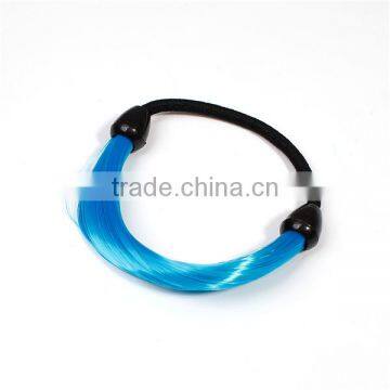 Chemical Fiber Hair Ties Round Lake Blue Fancy Ponytail Holders