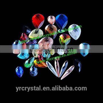 colorful silver base fancy stone loose crystal beads for garment