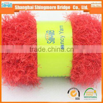 China Feather Yarn Gold Supplier Hot Wholesale OEKO-Tex Standard Quality Lurex Feather Yarn for Yarns Knitting photo-2