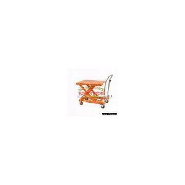 Hand-hydraulic table truck