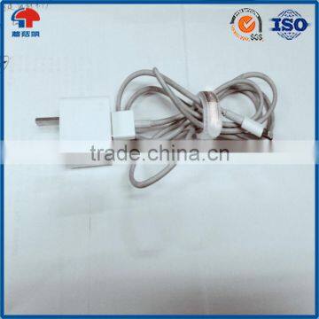Reusable White P Shaped Self Lock Hook And Loop Cable Tie Logo Printed photo-4