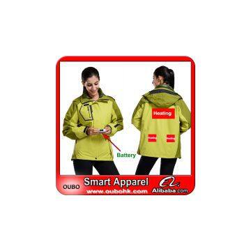 Ladies\' Jacket With Automatic Battery Heating System Electric Heating Clothing Warm OUBOHK