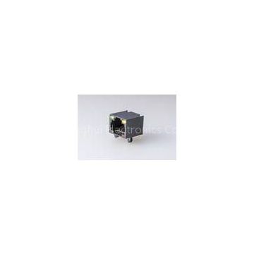 Full Plastic RJ45 Single Port   8P8C With LED Gold Plated Network