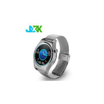 JXK-X10 Smart watch with IPS round screen bluetooth 4.0 heart rate monitor Altimeter leather strap montre connecter for IOS Android