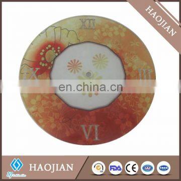 heat transfer tempered decorative wall clock