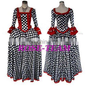 Rose Team-Free Shipping Custom-made Ball Gown Costume Victorian Dress