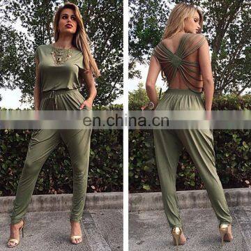Wholesale Woman's Sexy Backless Long Jumpsuit photo-2