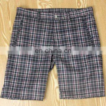 polyester Plaid Golf Shorts