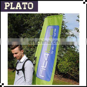 2017 rectangle backpack flag for show/flying flag and banner for promotion