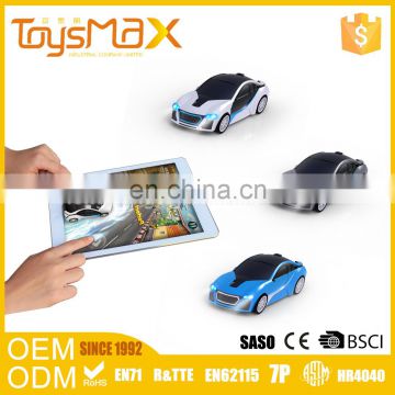 Promotional three color choice electric mini car toy with free tablet games