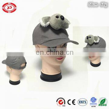 Aussie cotton fashion kids custom Koala grey cap hat