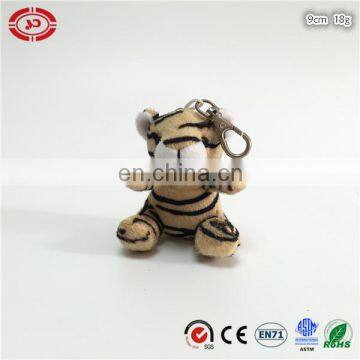 Plush tiger promotional toy soft stuffed CE keychain