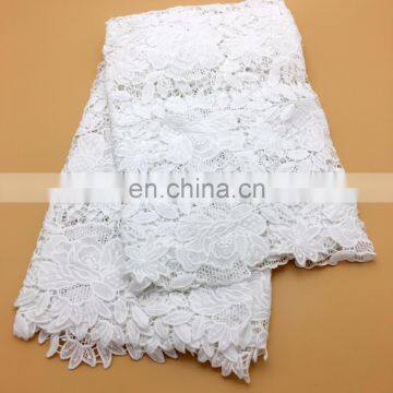 OLFPY3041 Hot sale beautiful flower design milk poly embroidery lace fabric