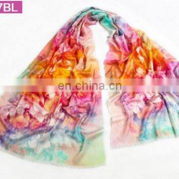 Digital Priting 100%wool Pashmina Scarf photo-2