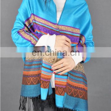 fringed wraps 100% cashmere scarf