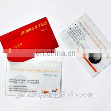 New products customized logo and shaped PVC card holder for sale