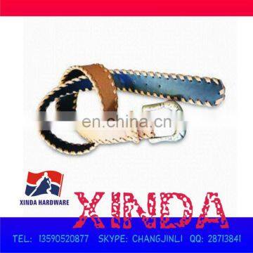 Braid Leather Belt with Delicate Metal Buckle with Trendy Design,Customized Designs Welcomed