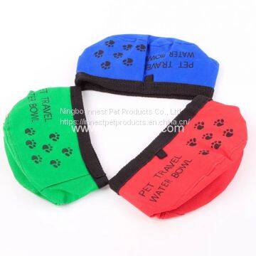 Waterproof Animals Bowl Foldable Nylon Dog Food Bowl photo-2