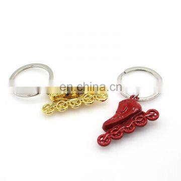 creative skate shape keychain zinc alloy keychain custom metal key ring