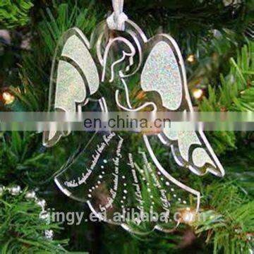 acrylic christmas tree decoration printed Virgin Mary pendant