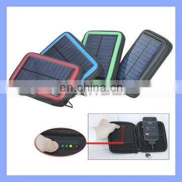 2200mAh 1.35W Solar Battery Case Universal PU Mobile Phone Case