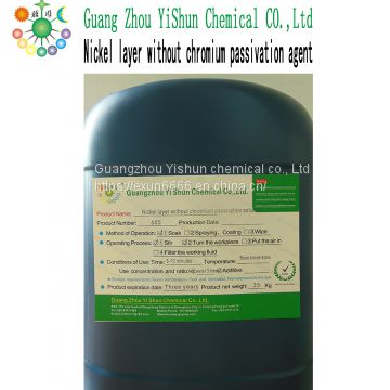 Nickel layer without chromium passivation solution nickel layer passivation agents Chemical additives