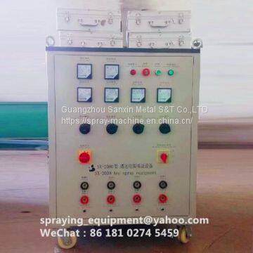 titanium  wire arc coating machine, 1.6~3.2mm zinc wire arc spray equipment with factory price