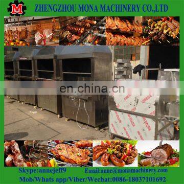 China Manufacture Brazil Barbecue Furnace Meat Roaster Machine With CE Proved photo-3