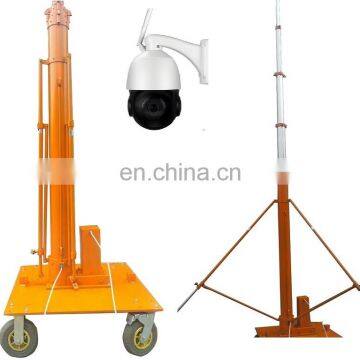 2m Mobile Portable Small Cctv Aluminum Alloy Vehicle Mounted Light Camera Antenna Mast Pole photo-2