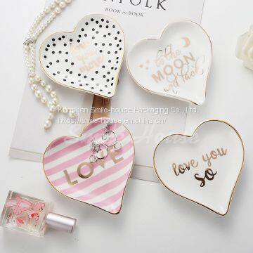 Pink Color Ceramic Decoration Plates for Party photo-2