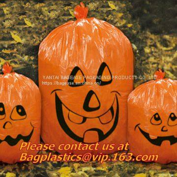 halloween pumpkin bag/ Halloween ghost leaf bags / large halloween gift bag,Garden Halloween Leaf Bags Giant Pumpkin Law