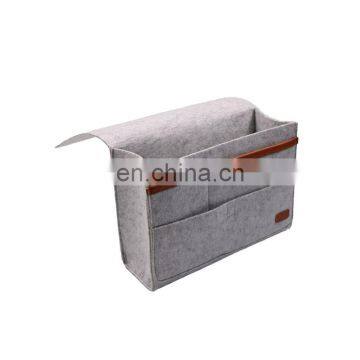 Custom Logo Printed Wholesale Multi Functional Felt Bedside Caddy Handbag Organizer Storage Bag for Bedroom photo-3
