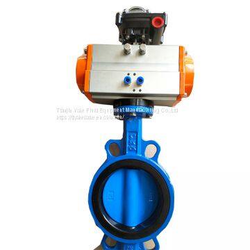 Pneumatic Actuator/Electrical Actuator Wafer SS304 Disc Butterfly Valve photo-2