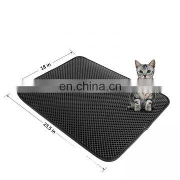 Factory wholesale Non-slip EVA double layer cat litter catcher mat pet