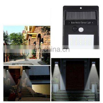 Waterproof Modern Solar Sensor Mounted LED Wall Lamp Outdoor Garden Lights