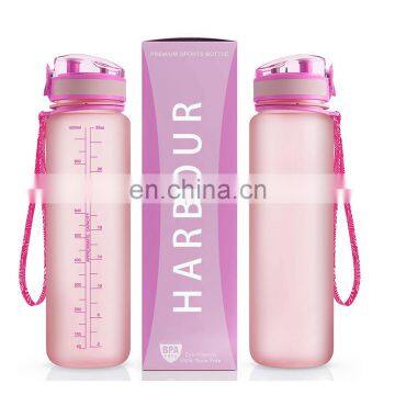 Harbour Pink Custom Logo 32oz Plastic Sport Running Water Bottle photo-2