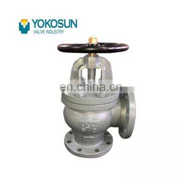 Factory Wholesale High Performance Universal Safety Explosion Proof JIS F7308 10K Cast Iron Angle Valves