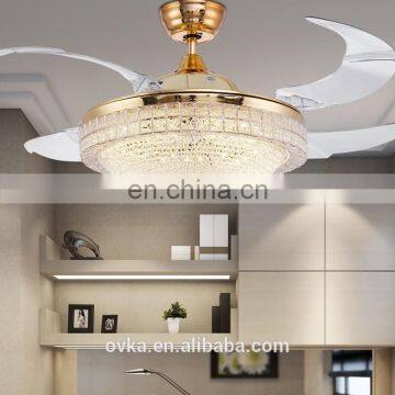 Luxury Living Room Ceiling Fan Light Fan Lights Restaurant Brand Wholesale Modern LED Chandelier Fan photo-3