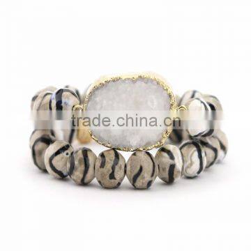 FULL-0339 Fashion bracelets 2016 charm bracelet charms beaded bracelets druzy