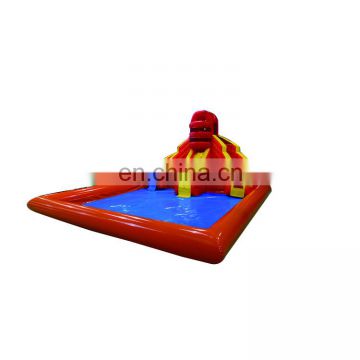 Large inflatable slide with pool, Large inflatable water slide for adult / Inflatable dry slide and pool