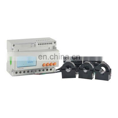 3 phase digital din rail energy meter ADL3000-E/CT 100a input with three split core transformers